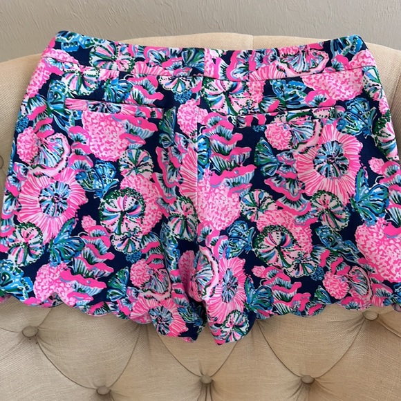 Lilly Pulitzer Buttercup knit shorts “Oyster Bay Navy..." - sz 4 - NWT - Picture 6 of 11